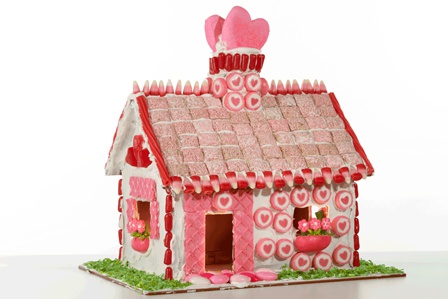 Love is in the Air.  Valentines was made for gingerbread houses