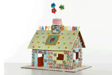 Birthday gingerbread houses