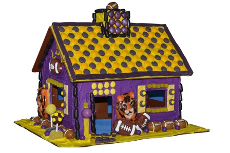 Gameday gingerbread houses